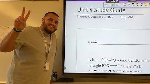 Unit 4 Study Guide - Transformations - Geometry