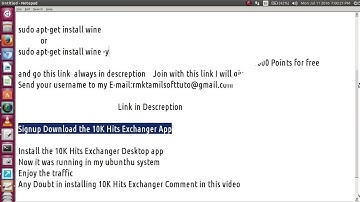 How to install 10K Hits Exchanger in Ubunthu or Linux or Debian