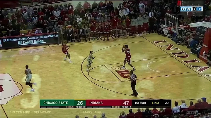 First Half Highlights: Chicago State at Indiana Hoosiers | Big Ten Basketball