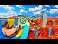 GIANT LAVA WATERSLIDE In GTA 5!