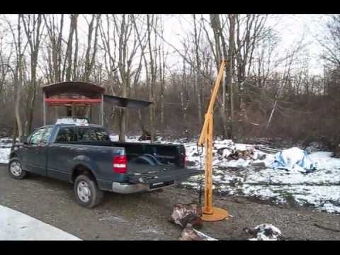 Manual Jib Crane / Log Lift - YouTube