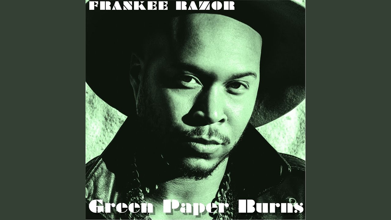 green paper burns from