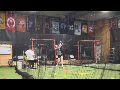 Hitting lesson with Jace Mitchell 2029 & Briar Penwell 2028