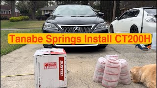 Lexus CT200H Tanabe Spring Install and Height Check