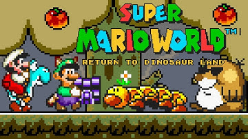 Super Mario World: Return To Dinosaur Land (Co-Op) - Forest Of illusion 1 (SMBX2). ᴴᴰ