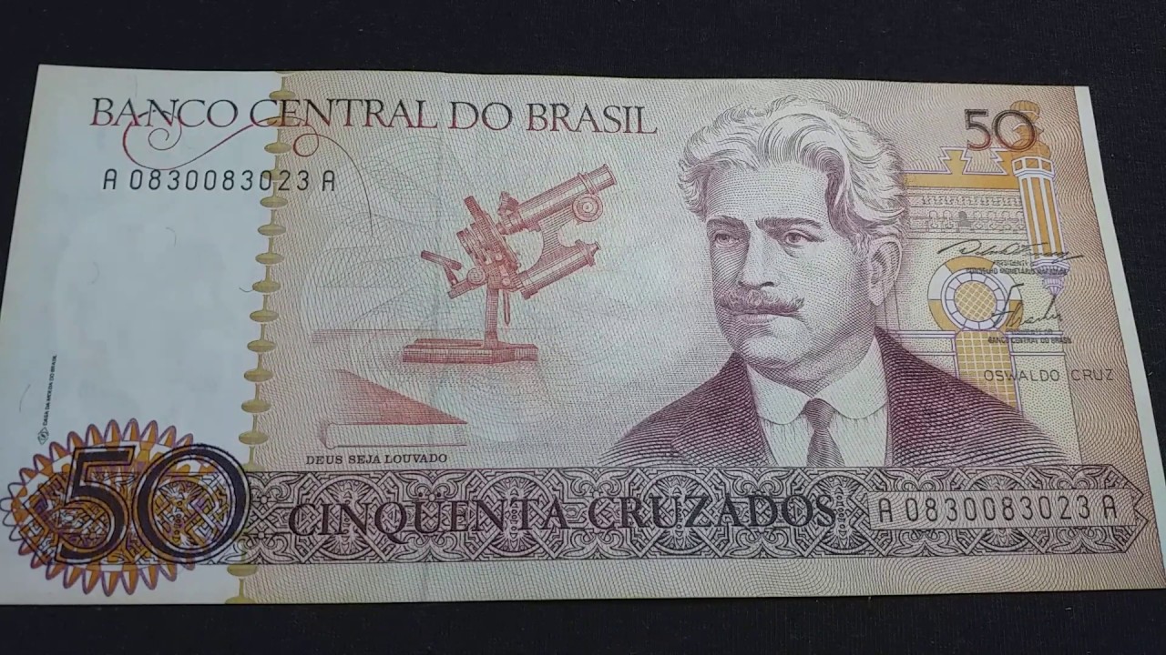 50 CRUZADOS DE 1986 DE OSWALDO CRUZ, SÉRIE RARÍSSIMA $