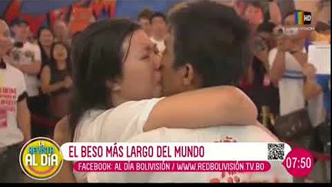 ¿Cuál es el récord Guinness del beso más largo?