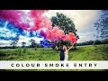 Bride &amp; Groom Entry Colour Smoke  |  Haldi Ceremony Entry  |  Colour Smoke Photography