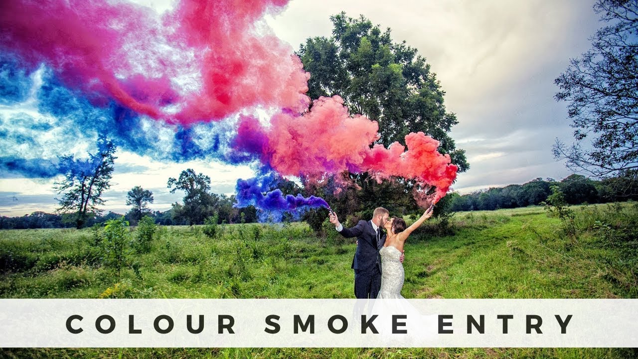Bride & Groom Entry Colour Smoke  |  Haldi Ceremony Entry  |  Colour Smoke Photography