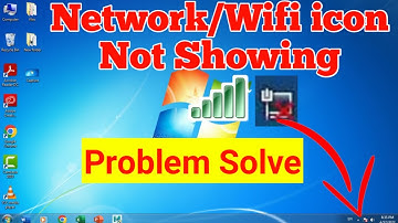 WiFi icon missing on task bar Windows 7 | Resolve Network icon blanked out in Taskbar - Hindi 2022