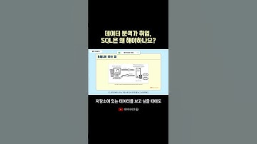 데이터 분석가 취업, SQL은 왜 필요한가요? #데이터리안