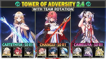 Changli, Cartethyia, Camellya | 30 Crest Tower of Adversity 2.4 | Wuthering Waves