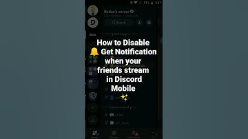 How to Disable 🔔 Get Notification when your friends stream  in Discord Mobile ✨ #roduz #discord #how