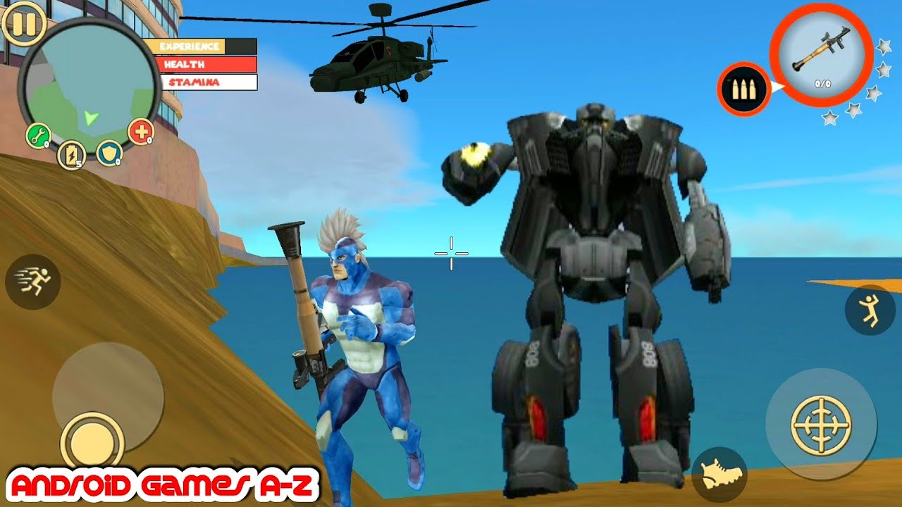 Rope Hero Vice Town 42 Big Police Robot New Update Android