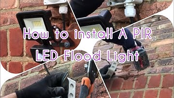 How to install  an outdoor LED Flood Light #electrical #electricalvideos