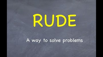 RUDE - a way to solve physics numerical problems