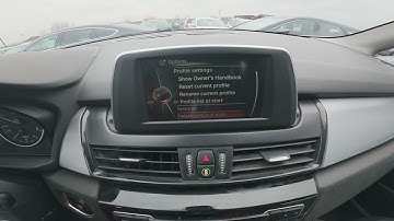 How to Manage Driver Profiles in BMW Series 2 F22-F23-F45-F46 Active Tourer