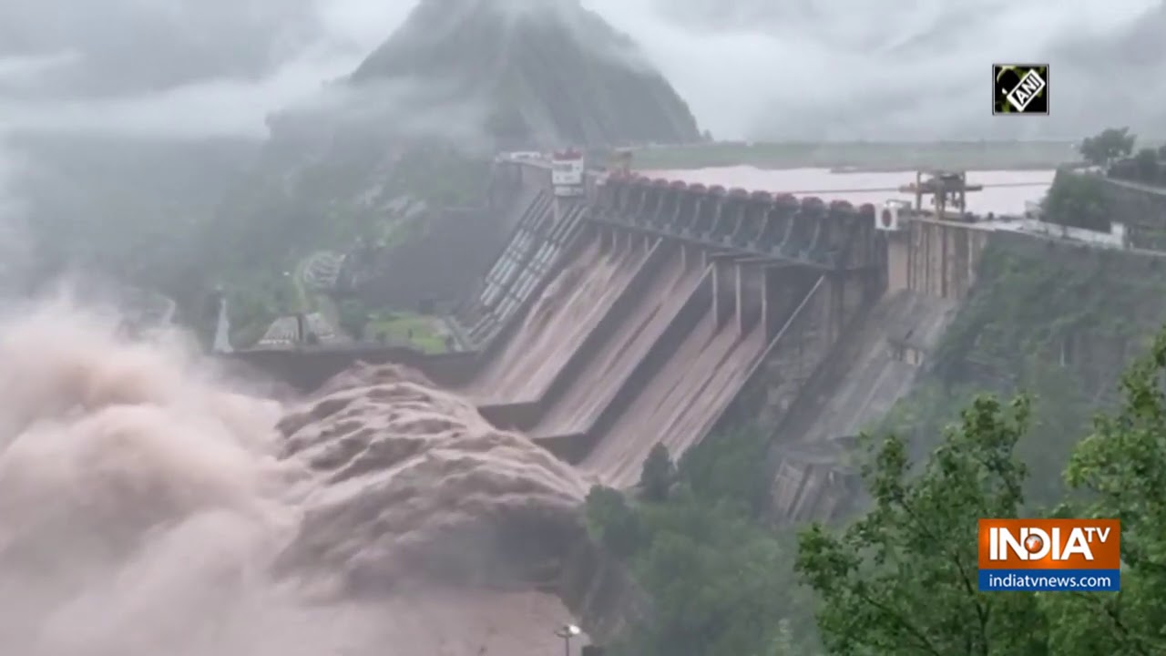 Watch Gates of Salal Dam on Chenab River opened in JK YouTube