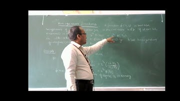 Basic Introduction Homogeneous Function