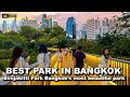 🇹🇭 4K HDR | BEST PARK IN DOWNTOWN BANGKOK | Benjakitti Forest Park | Thailand Walk 2023