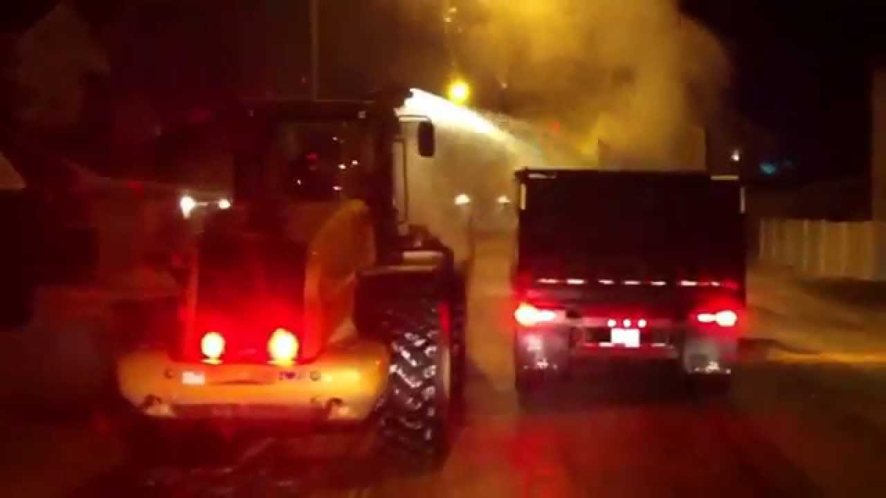 375hp Snow Blower Loading Trucks