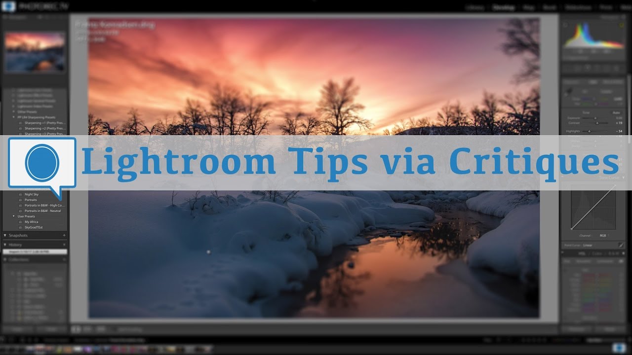 photography critique form Lightroom Tips via Photo Critiques
