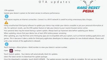 ☑️ HUAWEI P10 lite Using OTA Updates