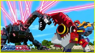 Gia đình Siêu nhân Dinocore | Dino và trận chiến siêu khủng long | Dinosaur Transformer Robot Toys