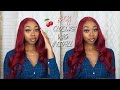 MUST HAVE‼️ 99J BURGUNDY CLOSURE WIG INSTALL! Ft. Unice Hair Amazon