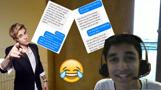 GROUNDED?! SONG LYRIC TEXT PRANK JUSTIN BIEBER: COLD WATER