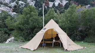 Hot Tent Camping...