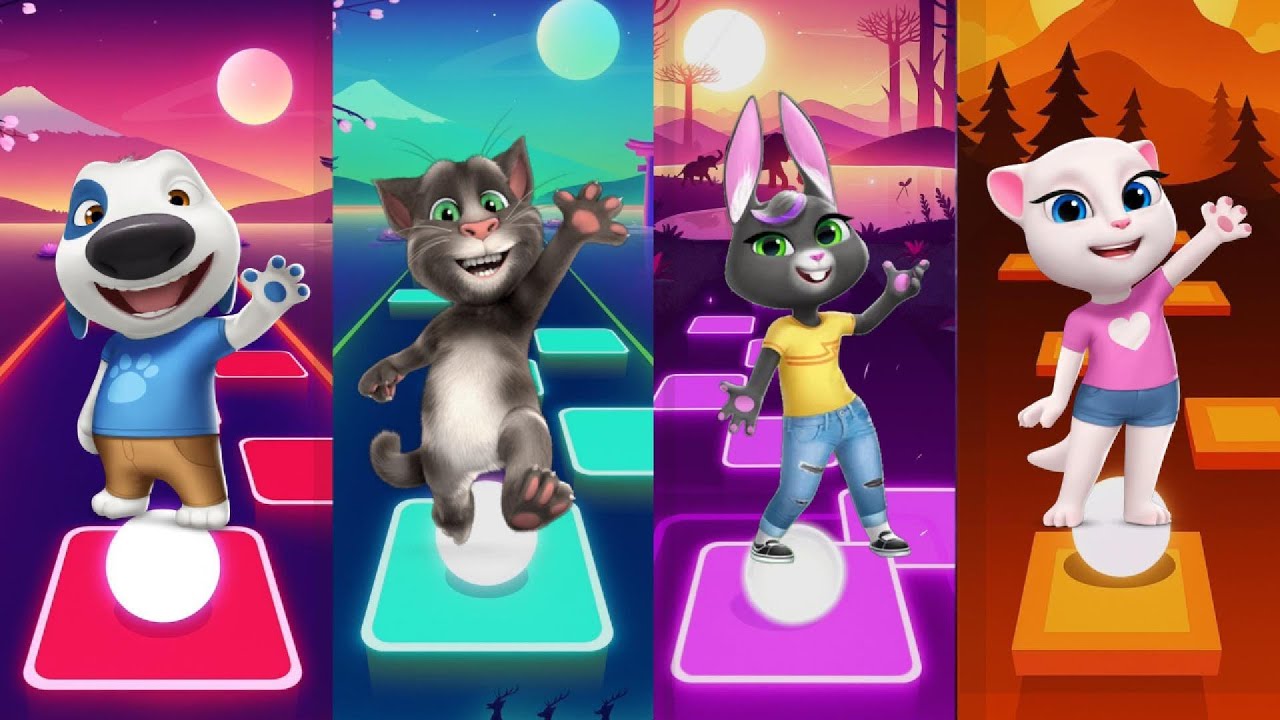 "Talking Tom Tiles Hop – Tom Jumps to the Beat!"