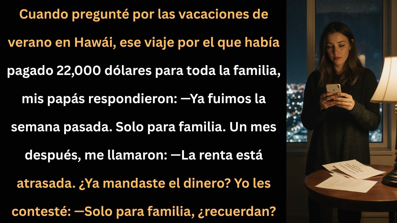 Pagué 22,000 dólares por un viaje familiar... y se fueron sin mí.