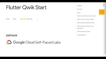 Flutter Qwik Start Qwiklab #flutter