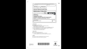 Merged 2025 Pearson EDEXCEL As Level History Paper 1 And Mark Scheme 8hi01h