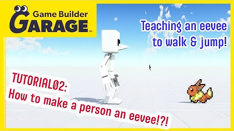 02 How to make a texture walk and jump like a person nodon | Game Builder Garage Tutorial 101