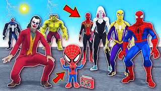 TEAM SPIDER-MAN VS Bad Guy - Game 5 SUPERHERO Challenge Rescue Kid Spider Man by JOKER