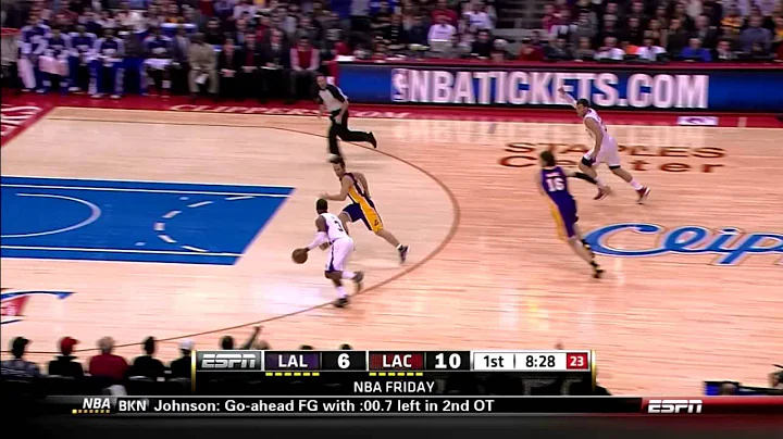 CP3 Steal & Alley-Oop To Blake Griffin - Lakers @ Clippers 1/4/2013