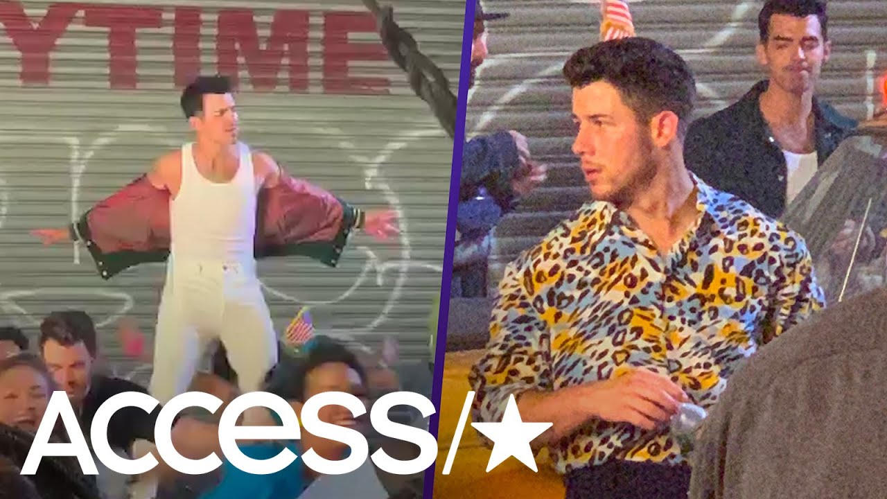 Jonas Brothers Bring '80s Vibe To ‘Only Human’ While Filming Music Video (EXCLUSIVE)