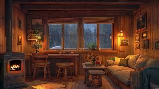 Cozy Cabin Ambience - Crackling Fireplace 🔥 Rainstorms on windows for Deep Sleep & Heal Your Mind by Cozy Atmosphere 156 views 1 month ago 10 hours, 11 minutes