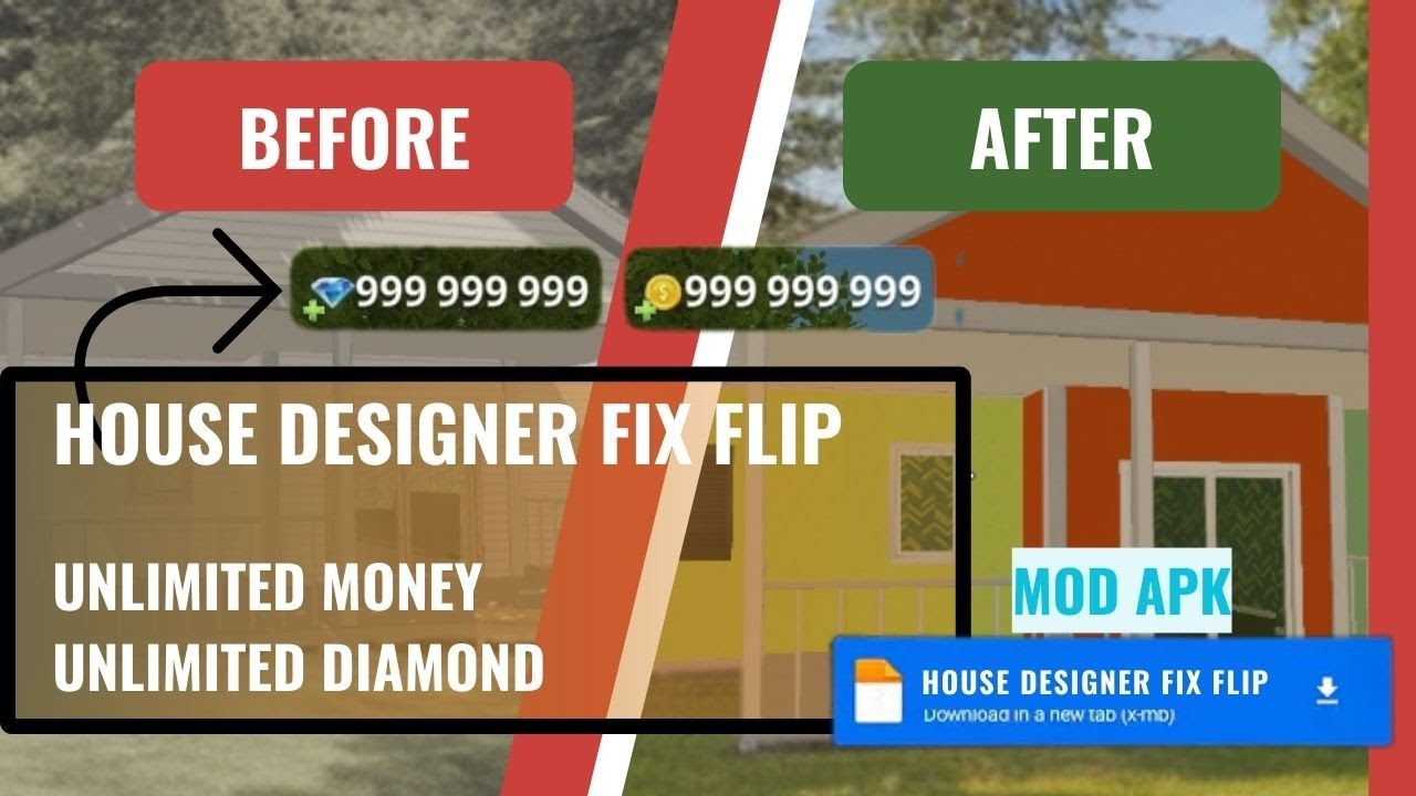 HOUSE DESIGNER FIX FLIP UNLIMITED MONEY & DIAMOND NEW VERSION | Cara Menjadi Designer Rumah