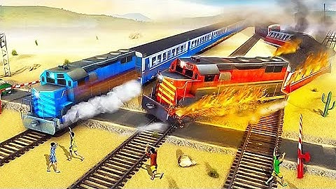 Uphill Train Simulator Game (Bajake Studios) - Level 4 Fail Got Crash Twice