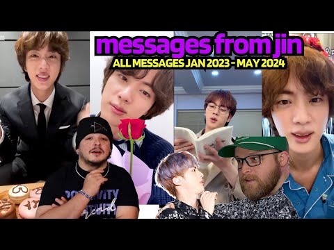 Message From Jin All Messages Jan 2023 - May 2024 | Bts Reaction