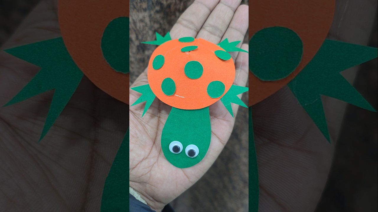 How to make kids easy turtle craft short video idea for kids 