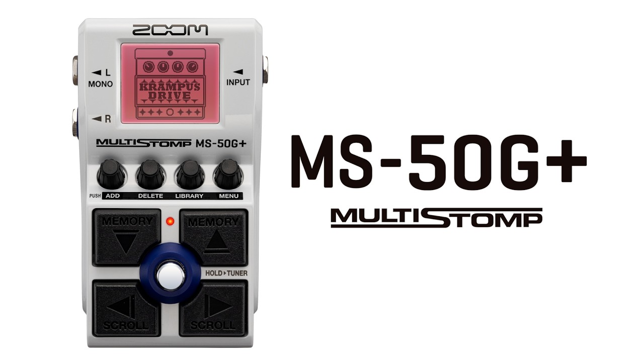 コンパクトペダル型 ギター用マルチエフェクター【MS-50G＋】 | ZOOM STORE