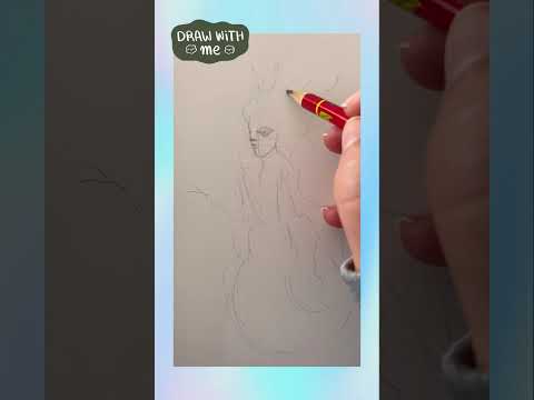 Video thumbnail: A mermaid · Drawing from imagination · Sketchbook