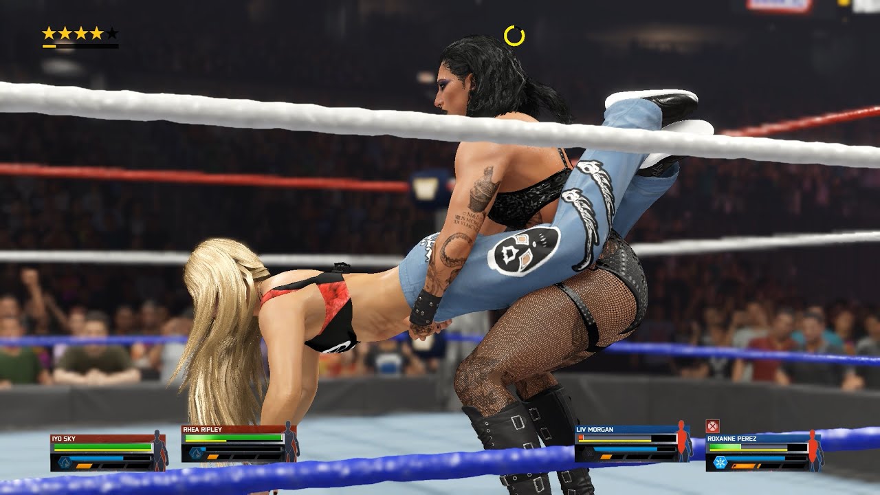 Рея Рипли и Айо Скай против Лив Морган и Роксанн Перес — Чемпионат среди женских команд — WWE 2K25
