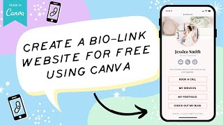 How to Create a Link in Bio Mobile Website Using Canva | PLUS a Free Canva Template