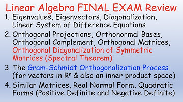 Linear Algebra Final Exam Review Problems and Solutions (a lot about Orthogonality)