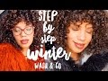 WINTER WASH AND GO ROUTINE | FINE/LOW DENSITY CURLY HAIR